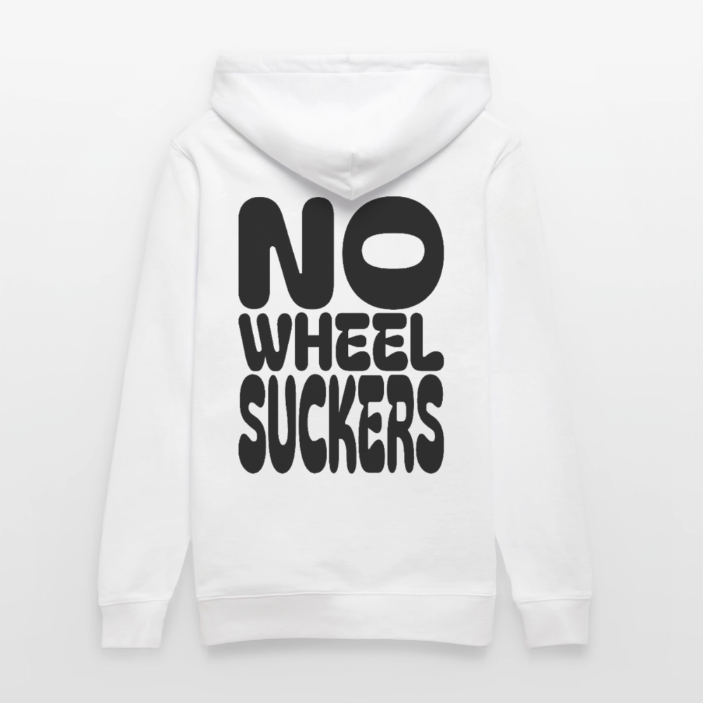 No Wheel Suckers - Unisex Bio Hoodie - Weiß