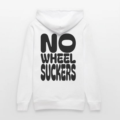 No Wheel Suckers - Unisex Bio Hoodie - Weiß