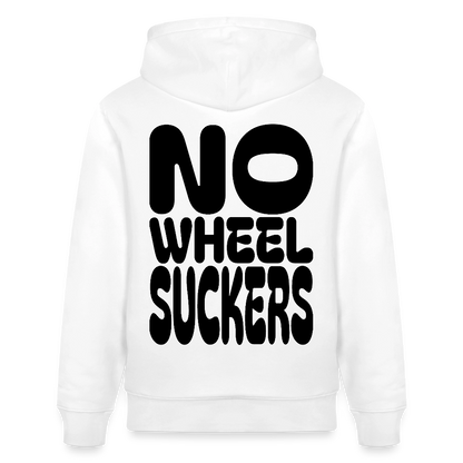No Wheel Suckers - Unisex Bio Hoodie - Weiß
